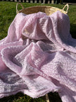 Lilac Pink Textured Linen Fabric By The Yard Natural Fabrics.