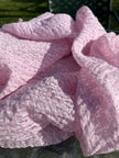 Lilac Pink Textured Linen Fabric By The Yard Natural Fabrics.