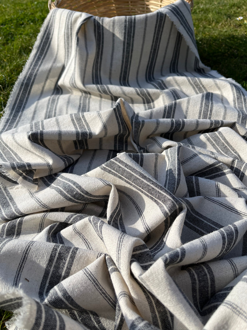 Mid Weight Softened Linen Cotton Fabric By The Yard.