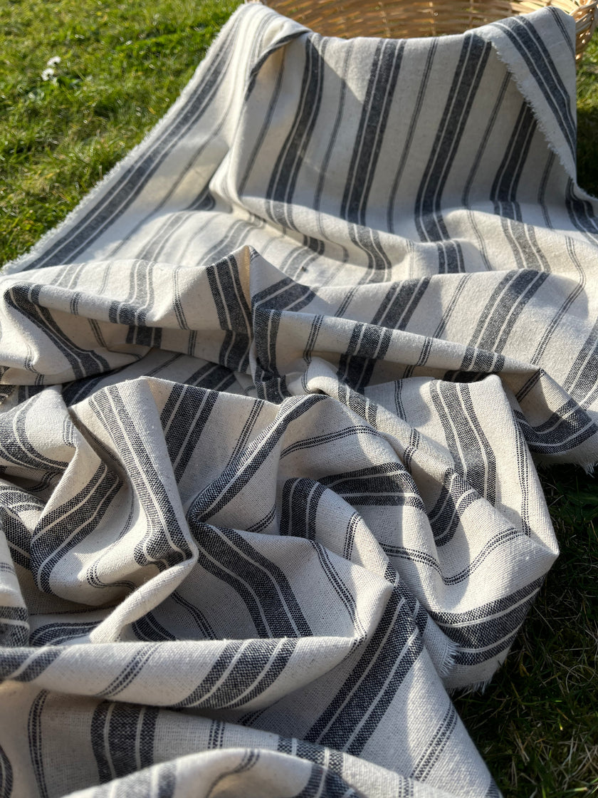 Mid Weight Softened Linen Cotton Fabric By The Yard.