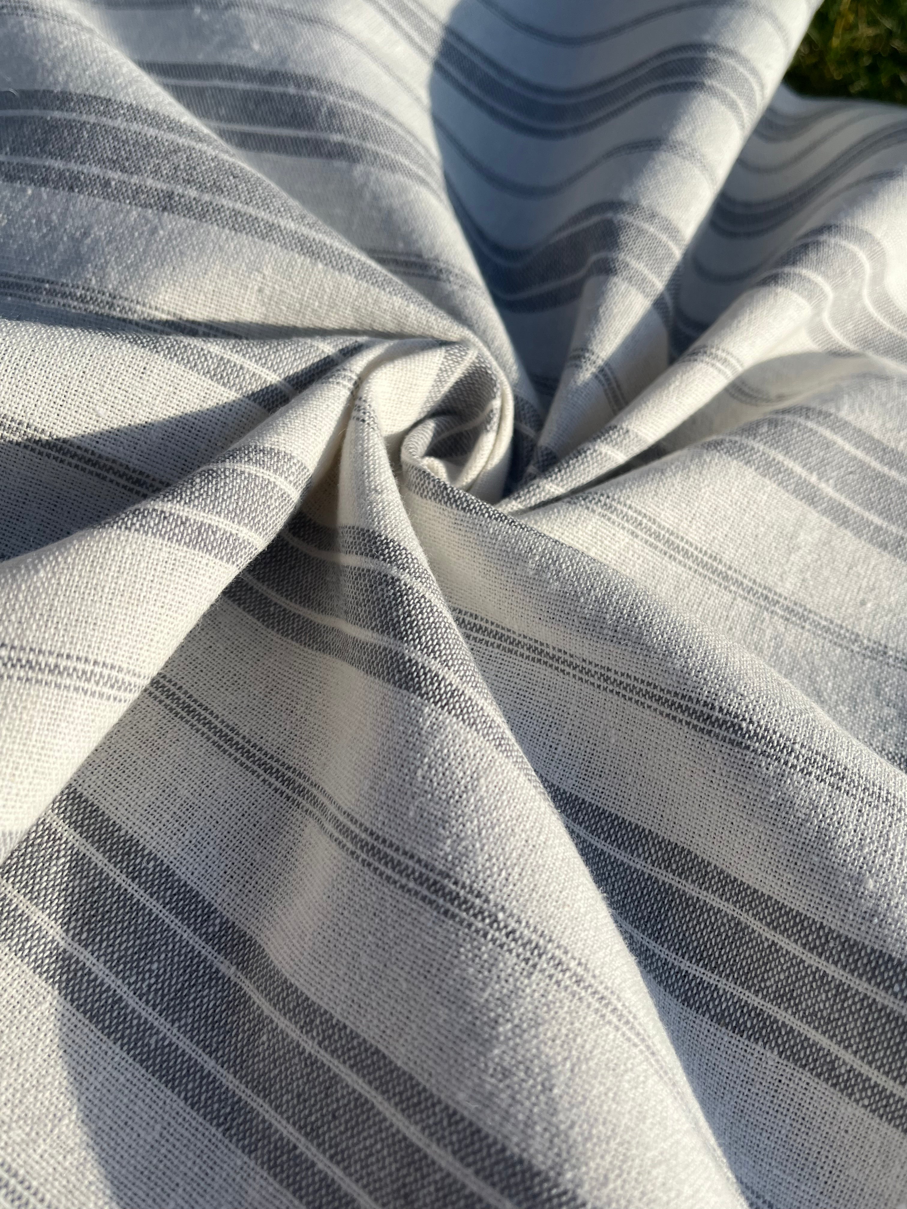 Mid Weight Softened Linen Cotton Fabric By The Yard