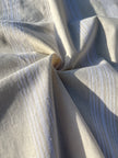 Yumuşak Akışkan Geniş Çizgili Orta Ağırlıkta Yumuşatılmış Keten Pamuklu Kumaş Metre Başına 200g/m2 - Döşemelik Çizgili Fransız Stili veya Kimono veya Pantolon İçin Dikiş Projeleri İçin - Doğal Döşemelik Kumaşlar 235 CM Genişlik.