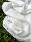 Tissu froissé en coton turc texturé spécial : qualité unique pour les robes d'été kimono et les tenues de nouveau-né | Options de gaze, transparentes et extensibles.