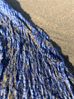 Blue Unique Natural Fabrics: Funky, Sheer, and Textured Cotton Linen.