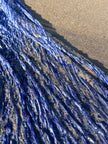 Blue Unique Natural Fabrics: Funky, Sheer, and Textured Cotton Linen.