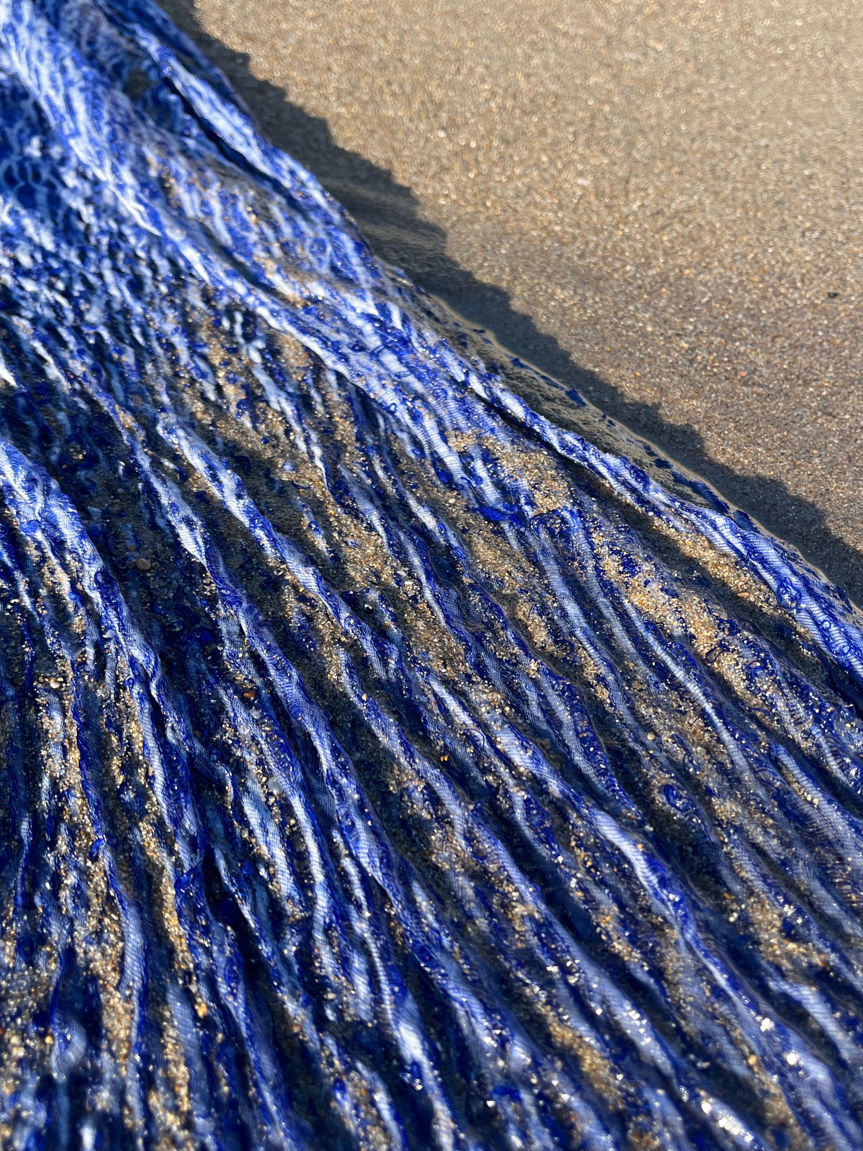 Blue Unique Natural Fabrics: Funky, Sheer, and Textured Cotton Linen.