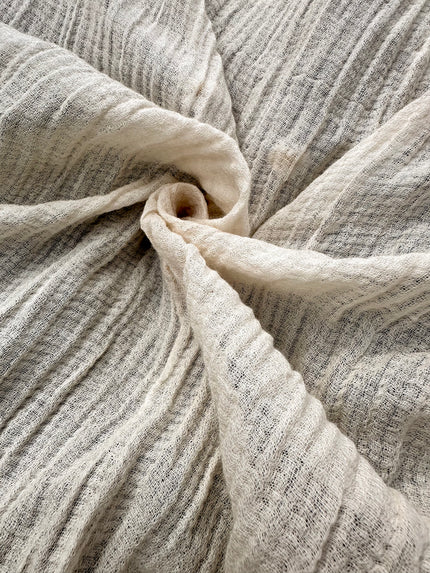 Gauze Organic Cotton, Cheesecloth Fabric By The Yard. Black - Undyed.