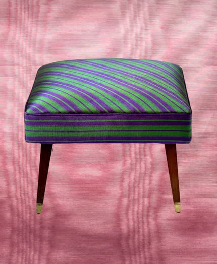 Salmon Pink Silk Fabric, Silk By The Yard. Watermark Pattern