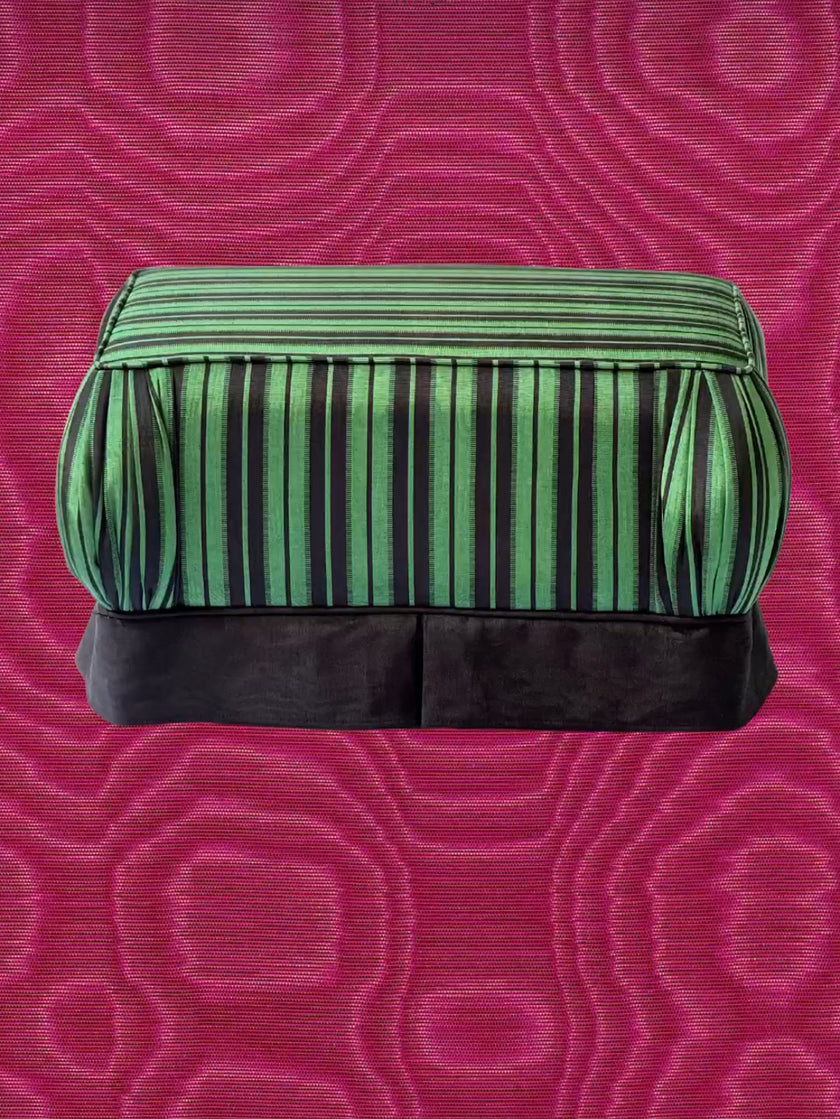 Black Silk Fabric, Moire Silk Fabric, Silk By The Yard. Watermark Pattern.