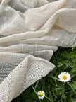 Knitted Mesh Cotton Softened Organic Fabric.