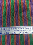 Multi Color Striped Pattern Moiré Fabric By The Yard – Luxurious Silk  For Interior Design & Special Sewing Projects. / 22 inches - 50 cm Width.