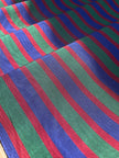 Multi Color Striped Pattern Moiré Fabric By The Yard – Luxurious Silk  For Interior Design & Special Sewing Projects. / 22 inches - 50 cm Width.