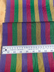 Multi Color Striped Pattern Moiré Fabric By The Yard – Luxurious Silk  For Interior Design & Special Sewing Projects. / 22 inches - 50 cm Width.