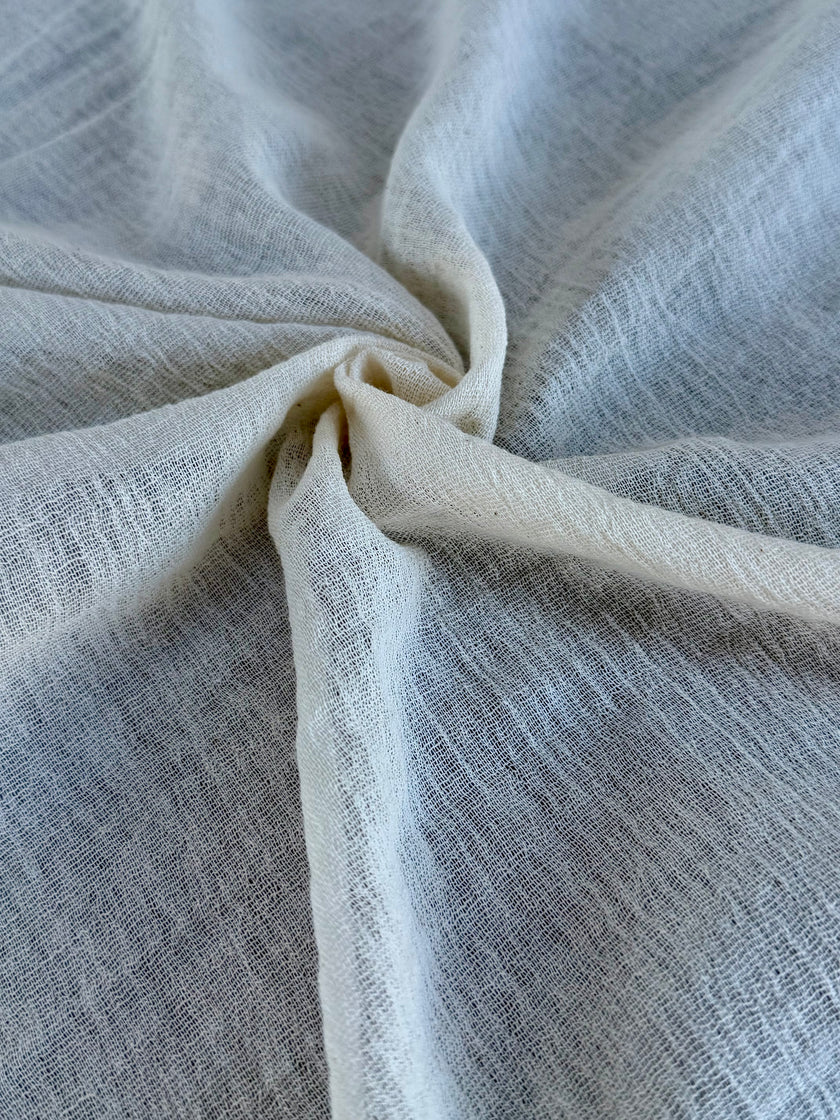 Organic Cotton Gauze Crinkle Fabric by the Yard | 100% Turkish Cotton