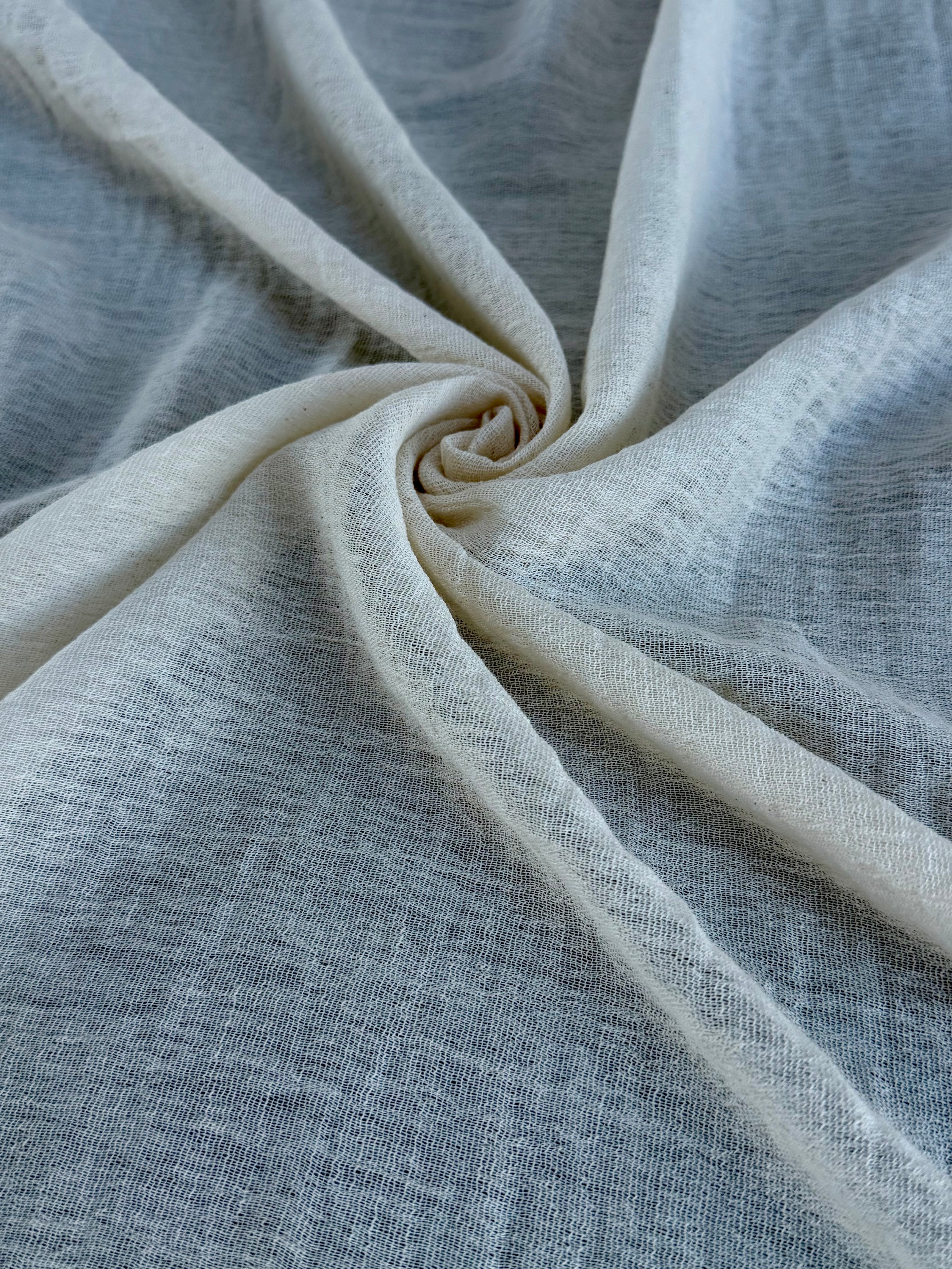 Organic Cotton Gauze Crinkle Fabric by the Yard | 100% Turkish Cotton