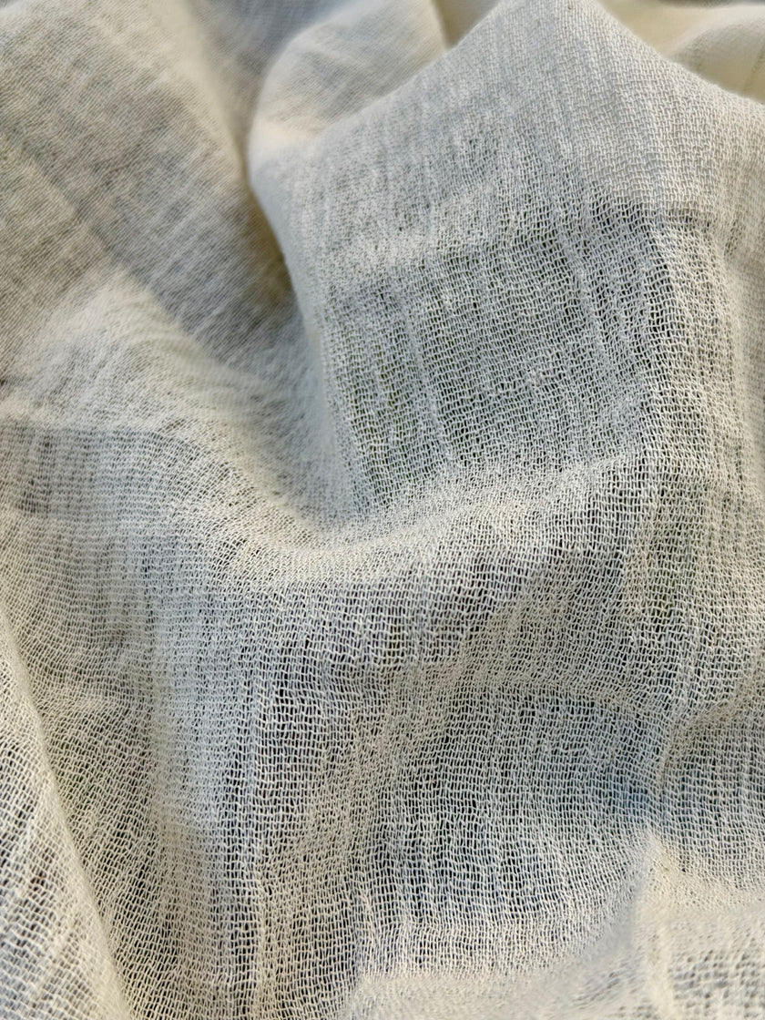 Organic Cotton Gauze Crinkle Fabric by the Yard | 100% Turkish Cotton