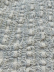 Neutral Stretchy Crinkle Cotton Fabric, Textured Surface.Handwoven Striped Crinkle Cotton Fabric – Organic Cotton & Beech Wood Fiber Blend
