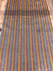 Multi Color Striped Pattern Moiré Fabric By The Yard – Luxurious Silk  For Interior Design & Special Sewing Projects. / 22 inches - 50 cm Width.