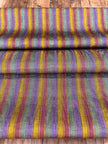 Multi Color Striped Pattern Moiré Fabric By The Yard – Luxurious Silk  For Interior Design & Special Sewing Projects. / 22 inches - 50 cm Width.