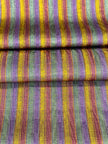 Multi Color Striped Pattern Moiré Fabric By The Yard – Luxurious Silk  For Interior Design & Special Sewing Projects. / 22 inches - 50 cm Width.
