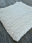 Neutral Stretchy Crinkle Cotton Fabric, Textured Surface.Handwoven Striped Crinkle Cotton Fabric – Organic Cotton & Beech Wood Fiber Blend