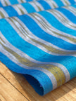 Multi Color Striped Pattern Moiré Fabric By The Yard – Luxurious Silk  For Interior Design & Special Sewing Projects. / 22 inches - 50 cm Width.
