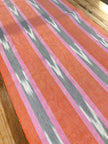 Multi Color Striped Pattern Moiré Fabric By The Yard – Luxurious Silk  For Interior Design & Special Sewing Projects. / 22 inches - 50 cm Width.
