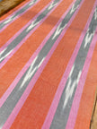 Multi Color Striped Pattern Moiré Fabric By The Yard – Luxurious Silk  For Interior Design & Special Sewing Projects. / 22 inches - 50 cm Width.