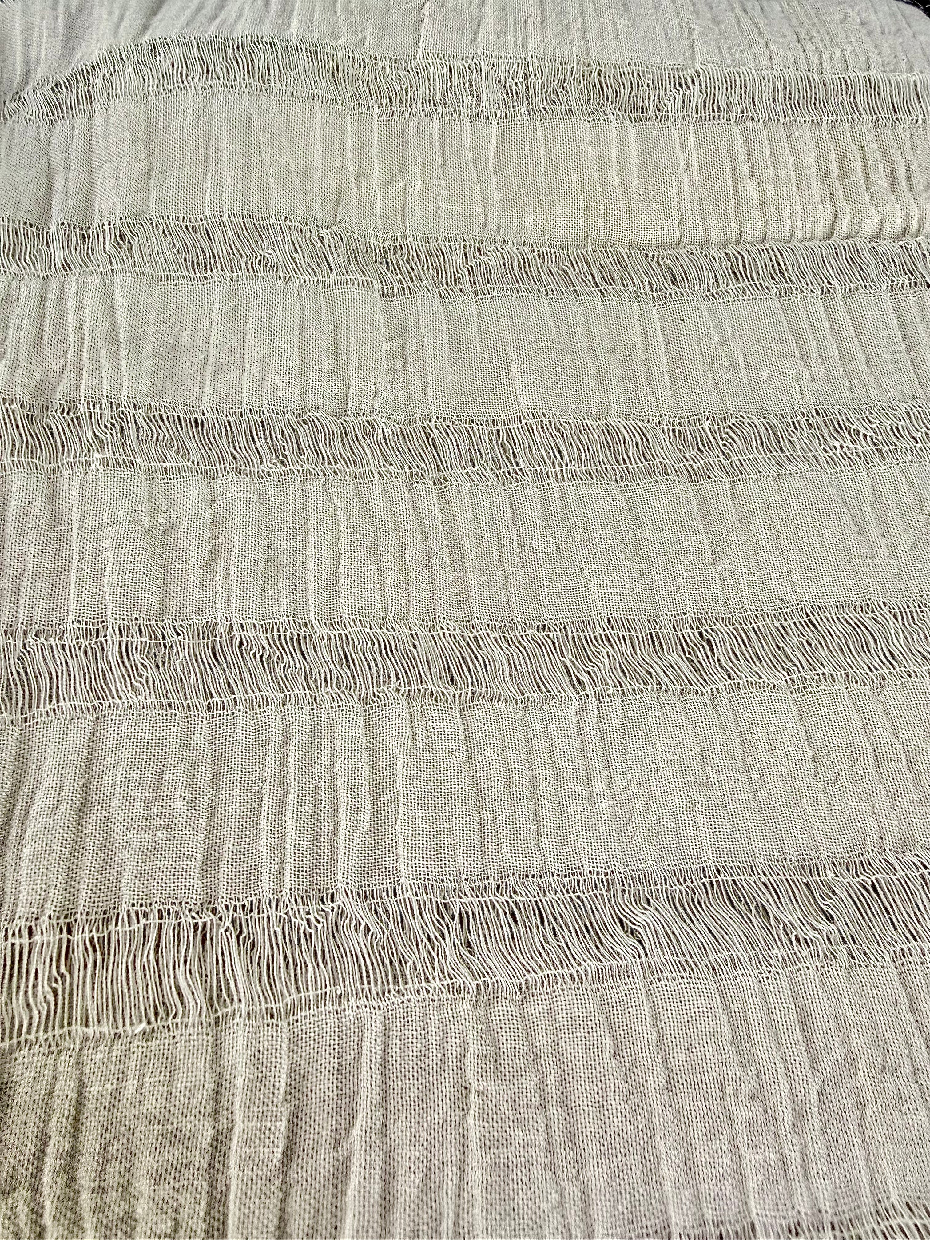 Premium Handwoven Loose Weave Crinkle Cotton Fabric | Resort Wear Textile