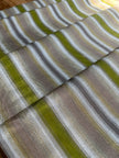 Multi Color Striped Pattern Moiré Fabric By The Yard – Luxurious Silk  For Interior Design & Special Sewing Projects. / 22 inches - 50 cm Width.