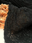 Black Textured Linen Fabric By The Yard Natural Fabrics.