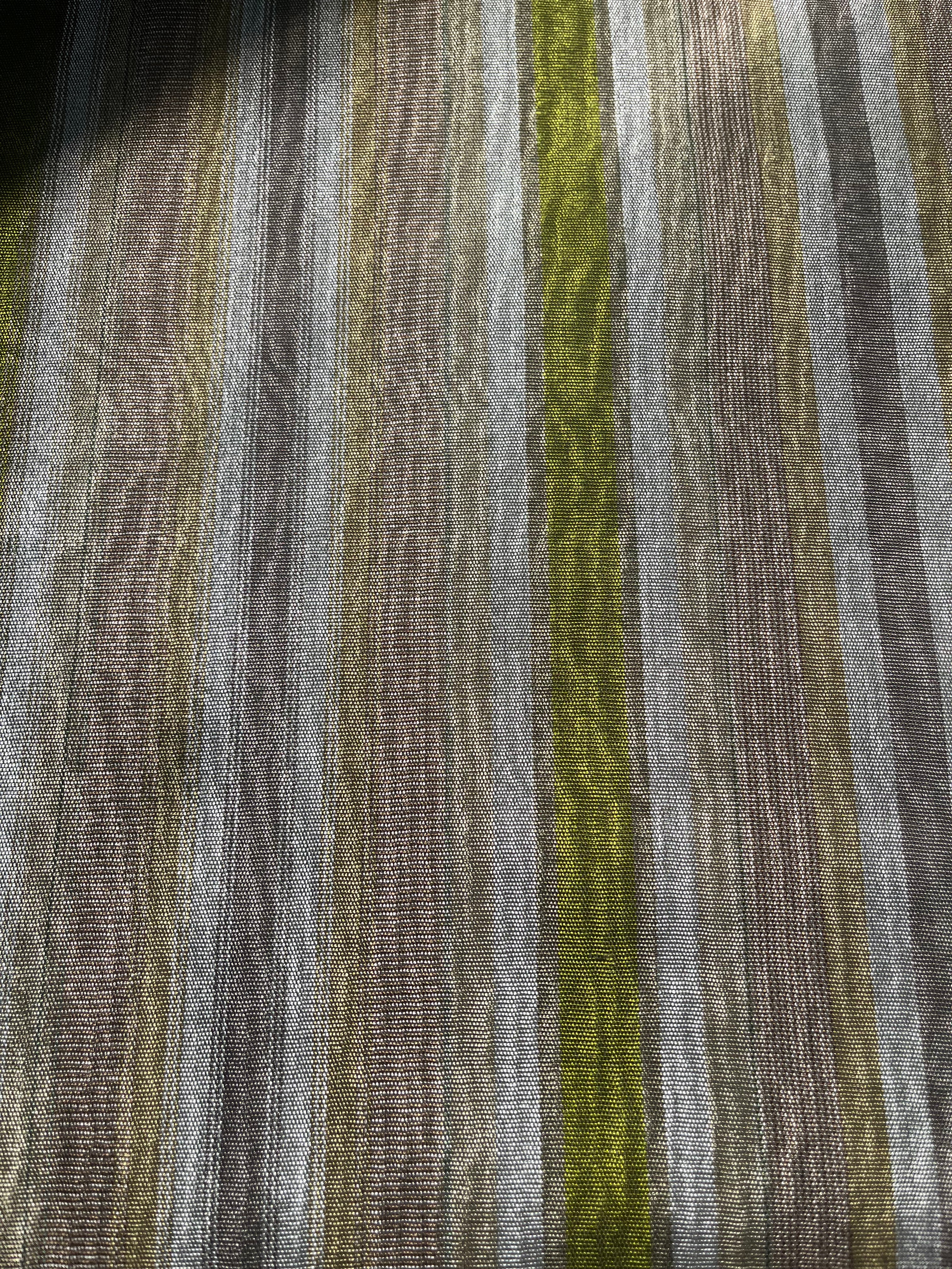 Multi Color Striped Pattern Moiré Fabric By The Yard – Luxurious Silk  For Interior Design & Special Sewing Projects. / 22 inches - 50 cm Width.
