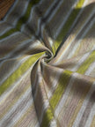Multi Color Striped Pattern Moiré Fabric By The Yard – Luxurious Silk  For Interior Design & Special Sewing Projects. / 22 inches - 50 cm Width.