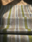 Multi Color Striped Pattern Moiré Fabric By The Yard – Luxurious Silk  For Interior Design & Special Sewing Projects. / 22 inches - 50 cm Width.