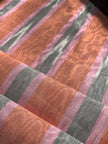 Multi Color Striped Pattern Moiré Fabric By The Yard – Luxurious Silk  For Interior Design & Special Sewing Projects. / 22 inches - 50 cm Width.