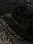Black Textured Linen Fabric By The Yard Natural Fabrics.