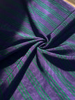 Multi Color Striped Pattern Moiré Fabric By The Yard – Luxurious Silk  For Interior Design & Special Sewing Projects. / 22 inches - 50 cm Width.