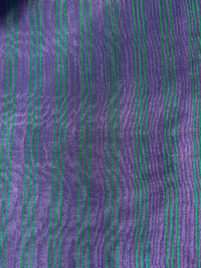 Multi Color Striped Pattern Moiré Fabric By The Yard – Luxurious Silk  For Interior Design & Special Sewing Projects. / 22 inches - 50 cm Width.