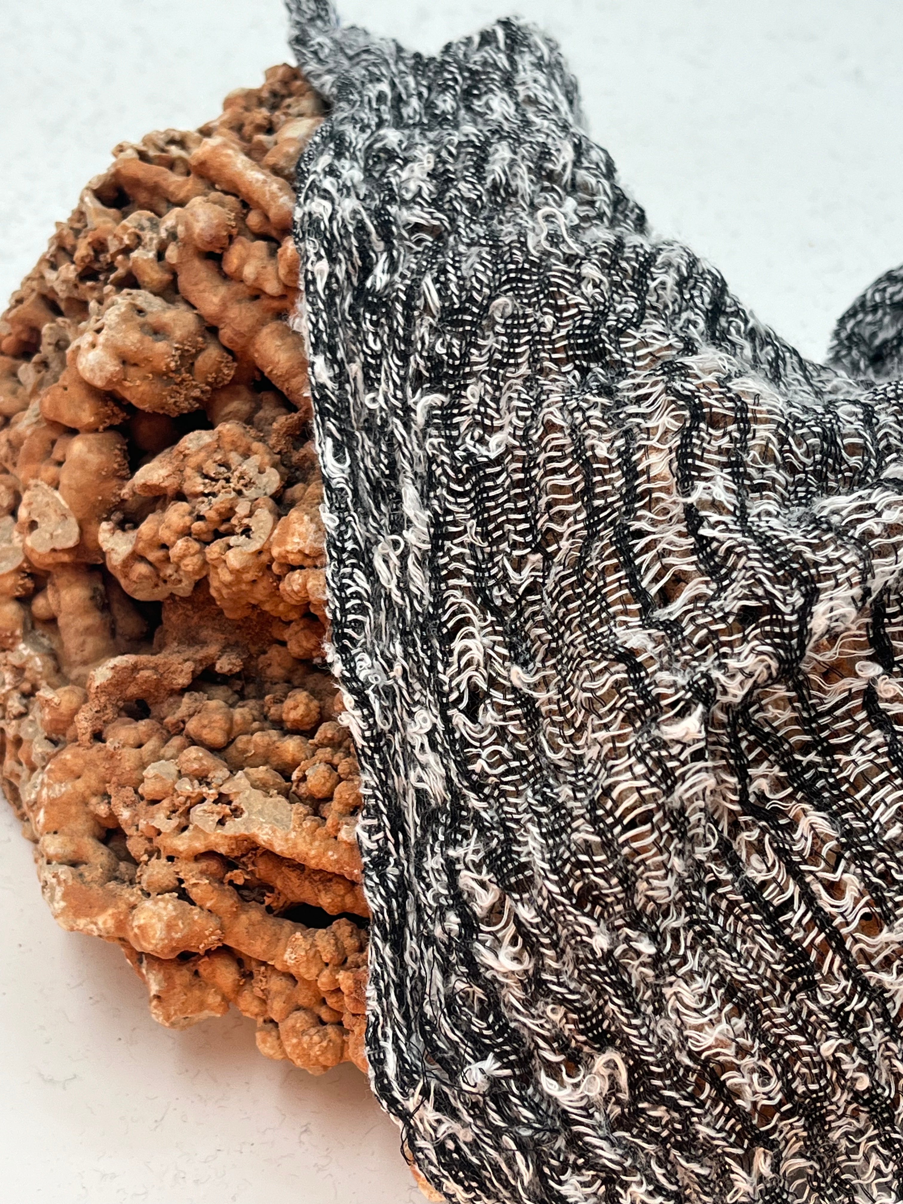 Black White Open Weave Textured Linen Fabric By The Yard Natural Fabrics.