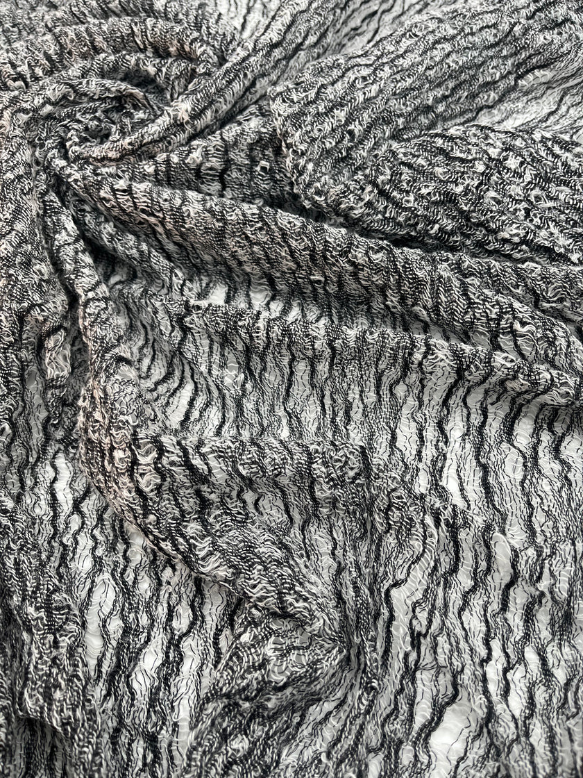Tissus naturels uniques : mélange de lin et de coton funky, transparent et texturé | Tissus spéciaux de qualité avec texture 3D pour les créations estivales.