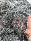 Tissus naturels uniques : mélange de lin et de coton funky, transparent et texturé | Tissus spéciaux de qualité avec texture 3D pour les créations estivales.