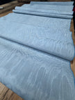 Light Blue Silk Moire Fabric By The Meter.