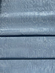 Light Blue Silk Moire Fabric By The Meter.