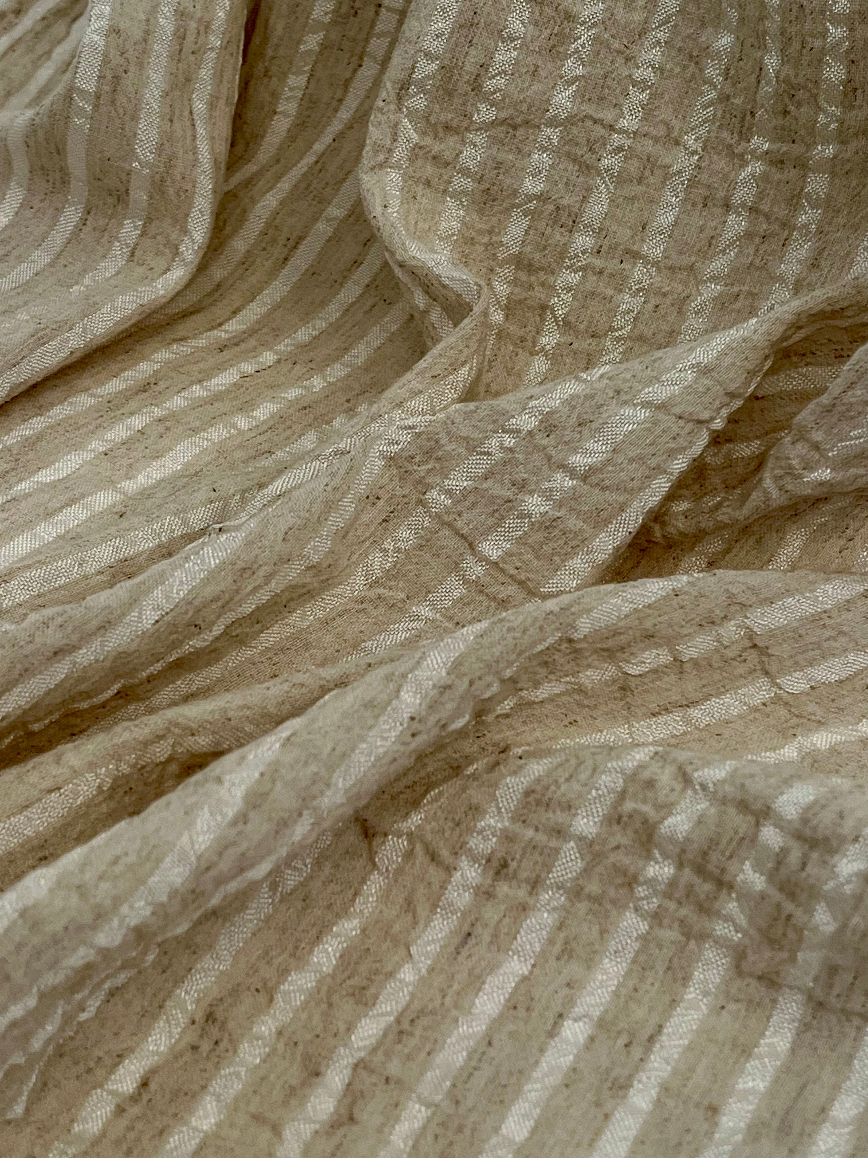 Striped and Textured Silk Linen Fabrics