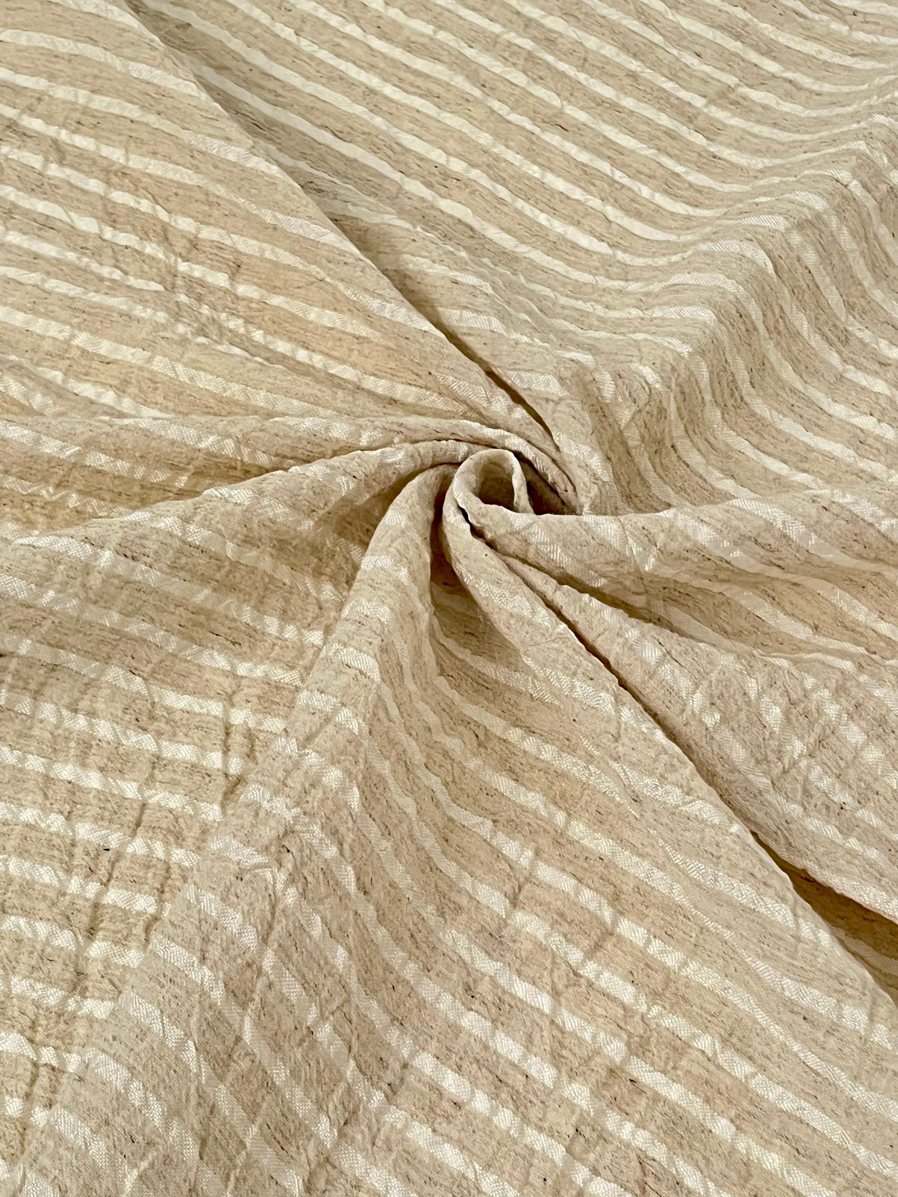 Striped and Textured Silk Linen Fabrics