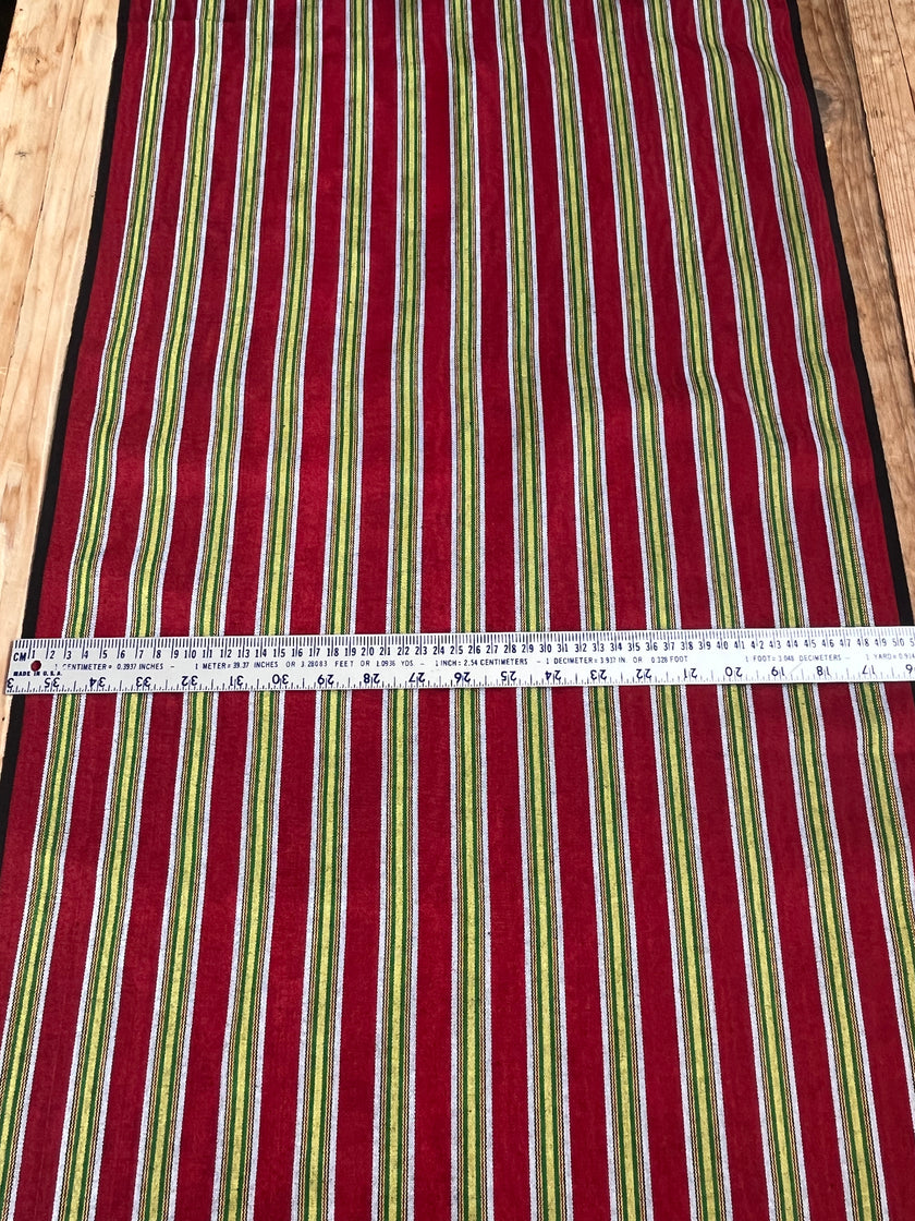 Multi Color Striped Pattern Moiré Fabric By The Yard.