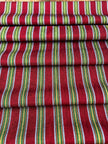 Multi Color Striped Pattern Moiré Fabric By The Yard.