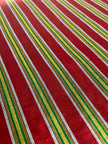 Multi Color Striped Pattern Moiré Fabric By The Yard.