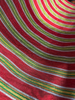 Multi Color Striped Pattern Moiré Fabric By The Yard.