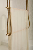 Ivory White Textured Linen Fabric By The Yard Natural Fabrics.